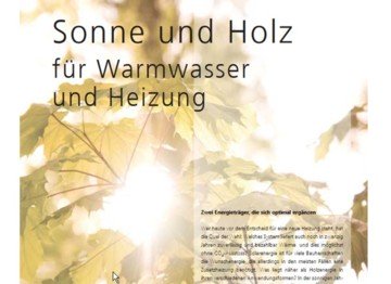 Broschüre: Sonne und Holz