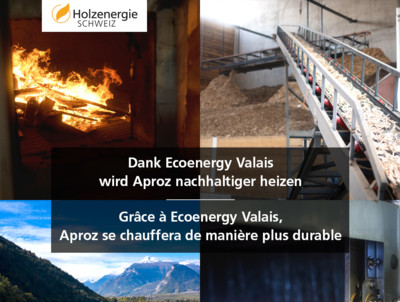 Dank Ecoenergy Valais wird Aproz nachhaltiger heizen