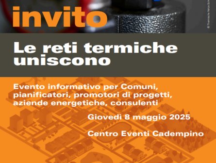 Pomeriggio informativo sulle reti termiche